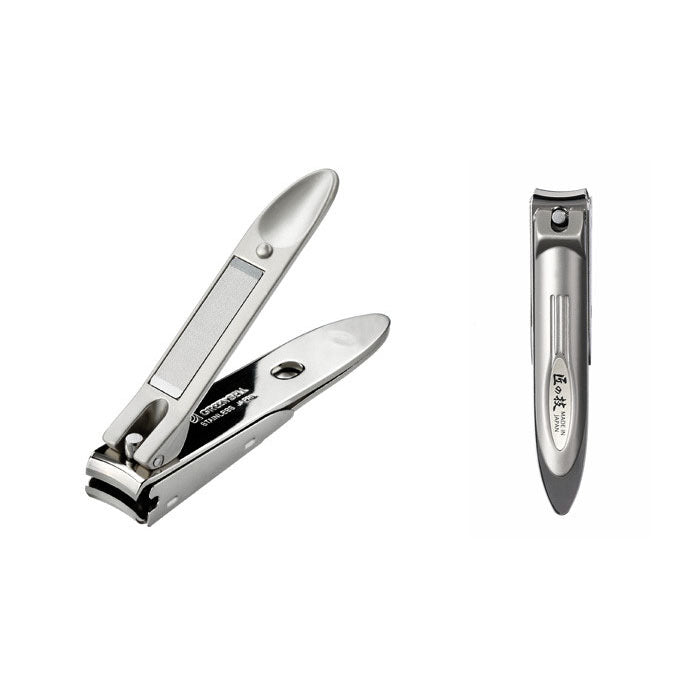 Green Bell Takuminowaza Japan Stainless Steel Curved Blade Nail Clipper W/ Nail Catcher Large G - 1031