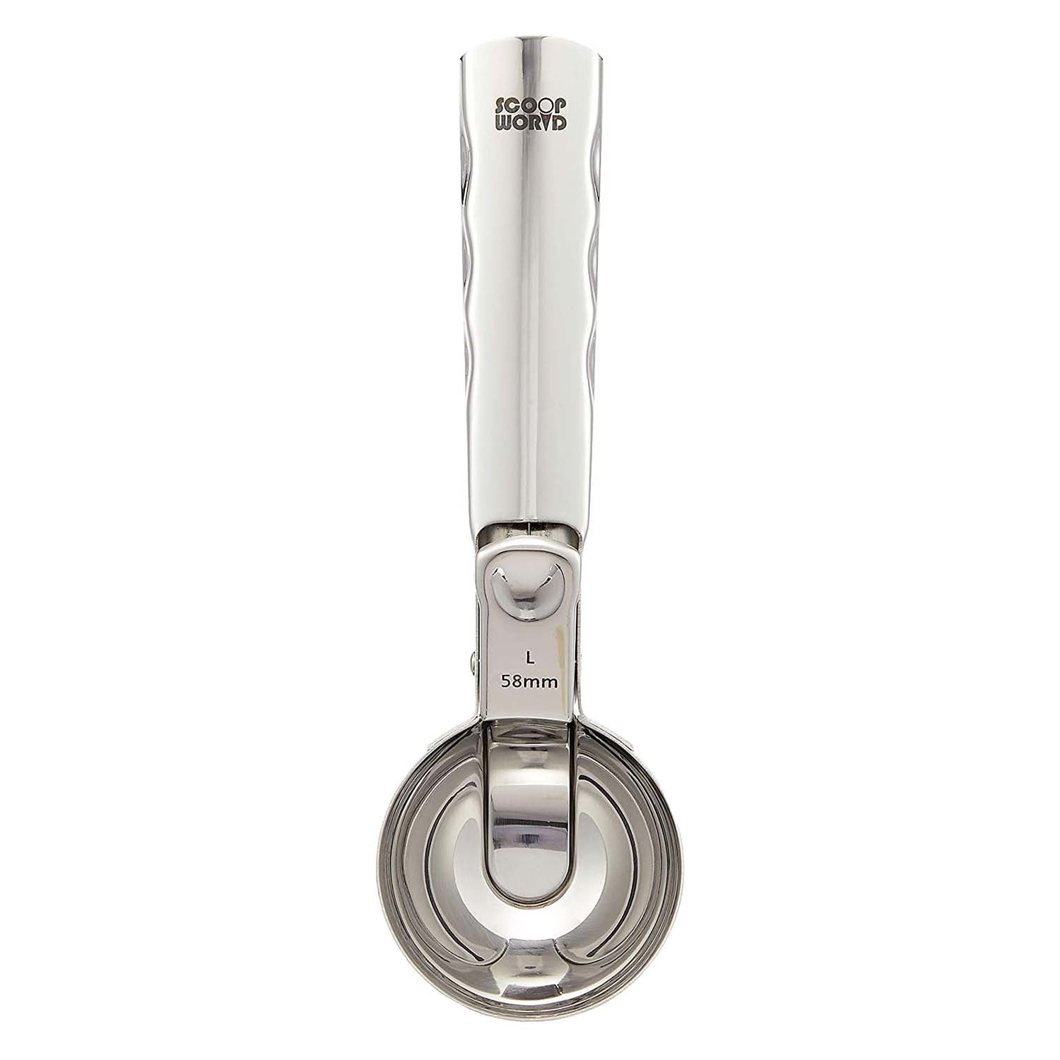 Gs Stainless Steel One-Push Ice Cream Scoop Small