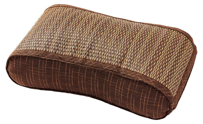 Hagihara Igusa Wave Pillow South Wind Brown 35X20X10 Memory Foam 81848714 | Made In Japan