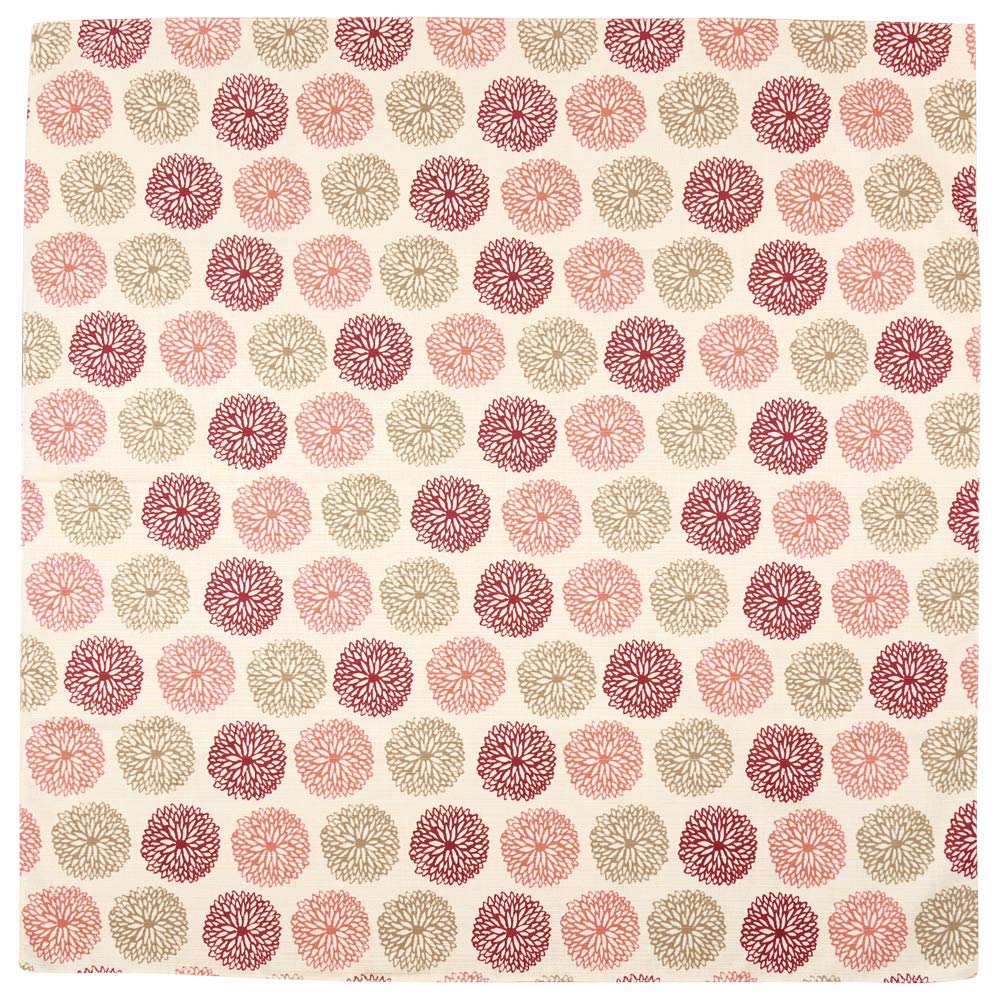 Hama Pattern Furoshiki Cloth Chrysanthemum Pink 90Cm - Japanese Gift Wrap