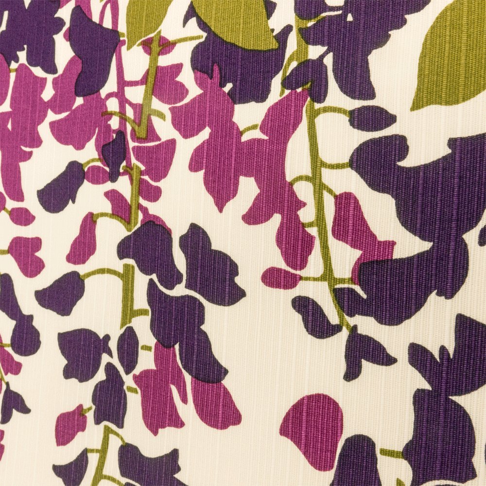 Hama Pattern Furoshiki 90Cm Wisteria Trellis & Butterfly Purple - Japanese Cloth