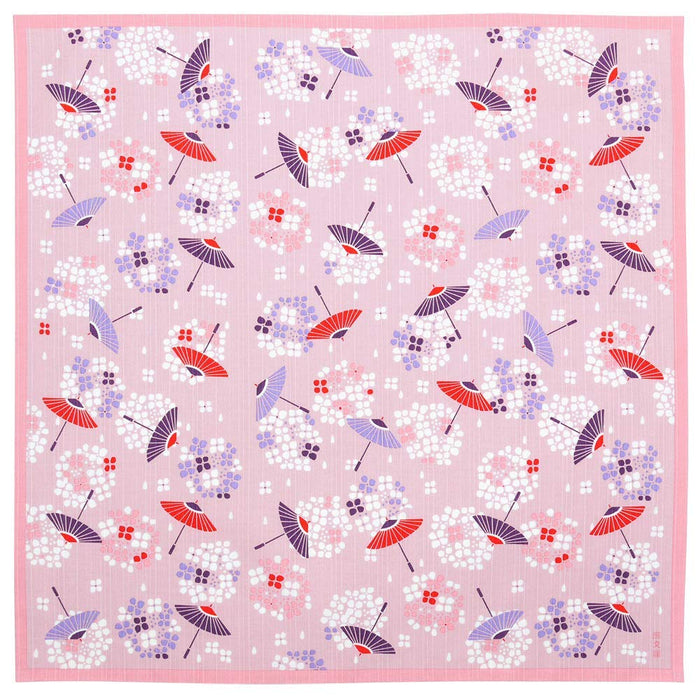 Hama Pattern Furoshiki 50Cm Hydrangea Biyori Pink - Japanese Cloth