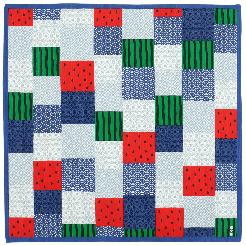 Hama Pattern Furoshiki 50Cm Watermelon Patchwork Cloth From Japan