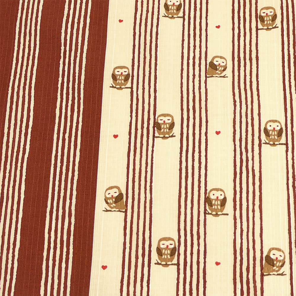 Hama Pattern Japanese Bowing Owl Small Wrapping Cloth 50Cm