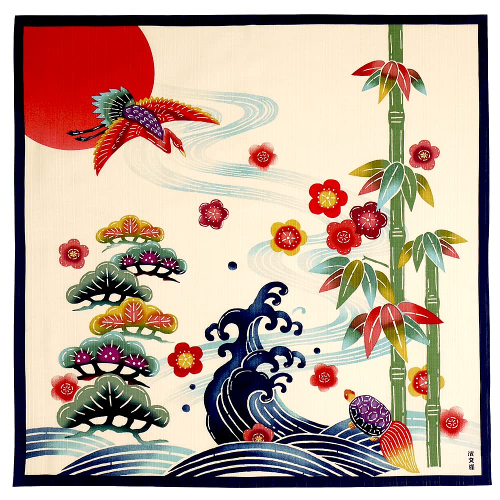 Hama Pattern Japan Wrapping Cloth 50Cm Sunny Day