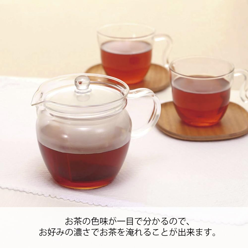 Hario CHRN-2N Teapot Glass Tea/Jujube 360ml 2P