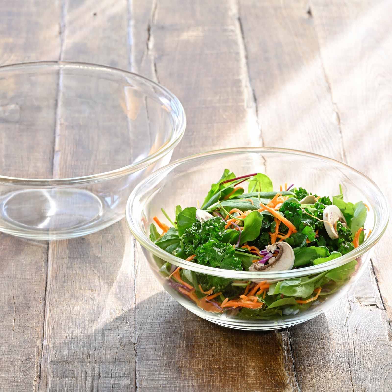 Hario Japan Heat Resistant Glass Shallow Bowl 2500Ml Buono Kitchen Mxpa-250-Bk Clear