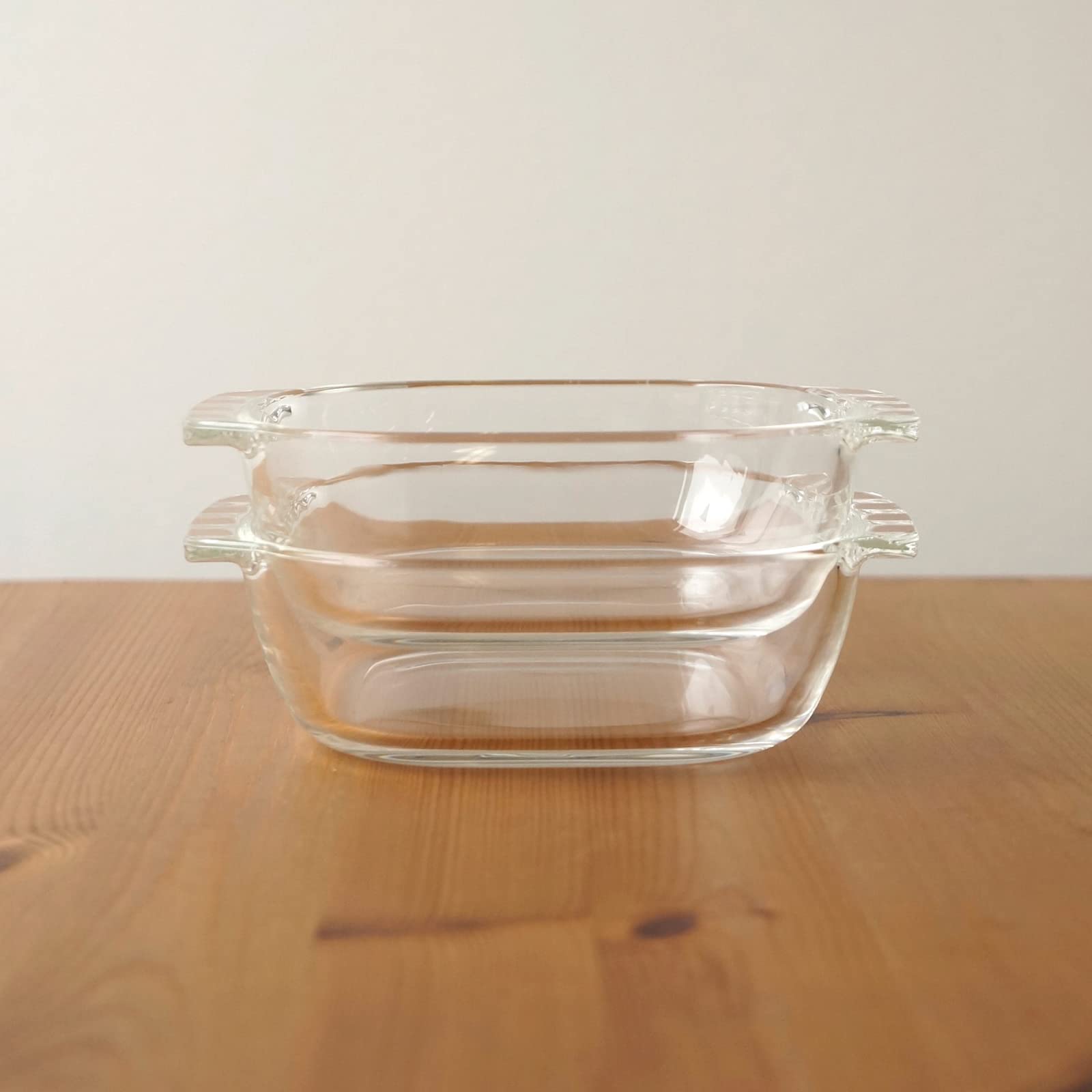 Hario Japan Heat Resistant Glass Toaster Dish 400Ml Buono Kitchen Set Of 6 - Htz-40-Bk