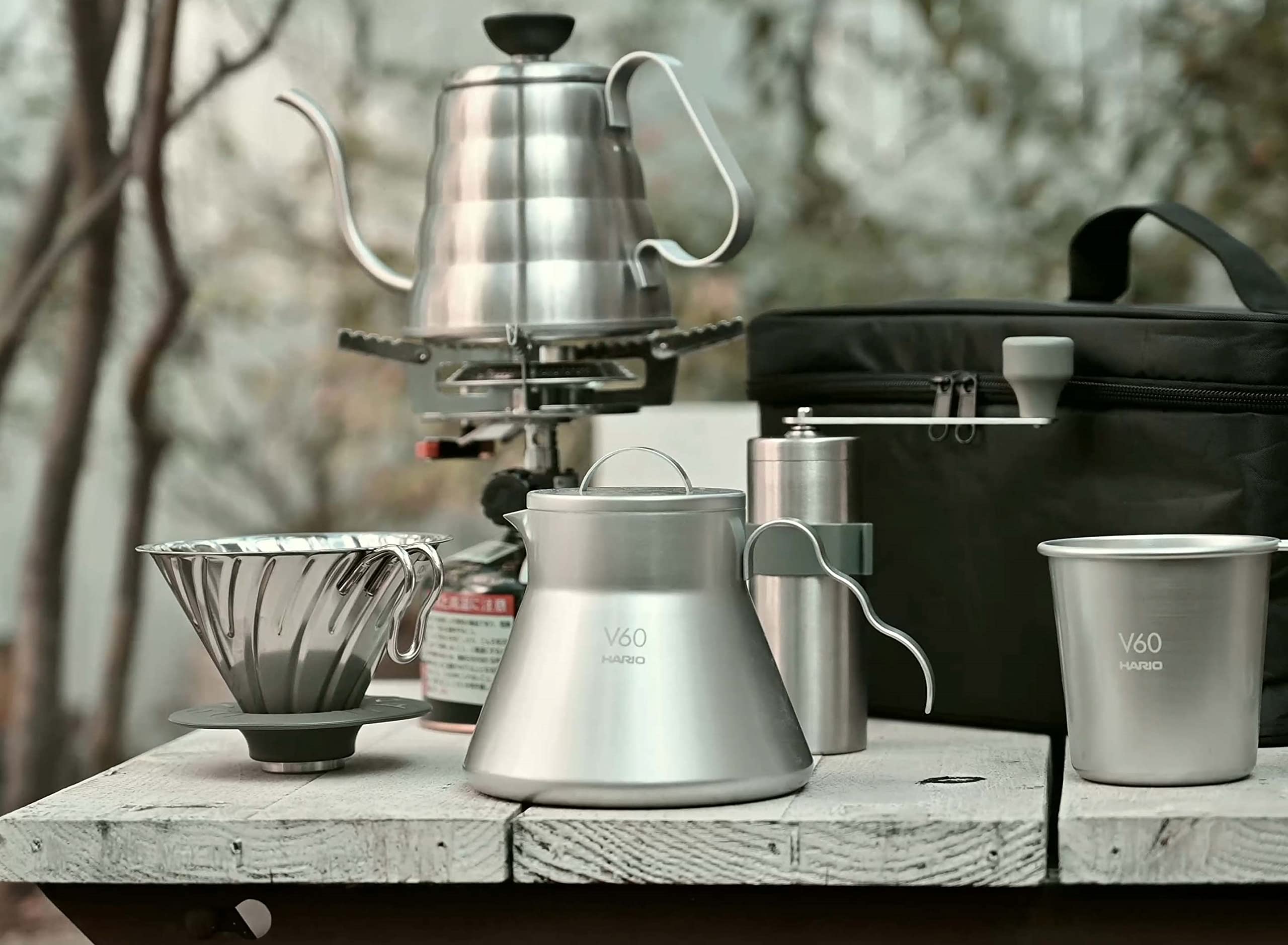 Hario V60 1-4 Cup Silver Dripper Japan
