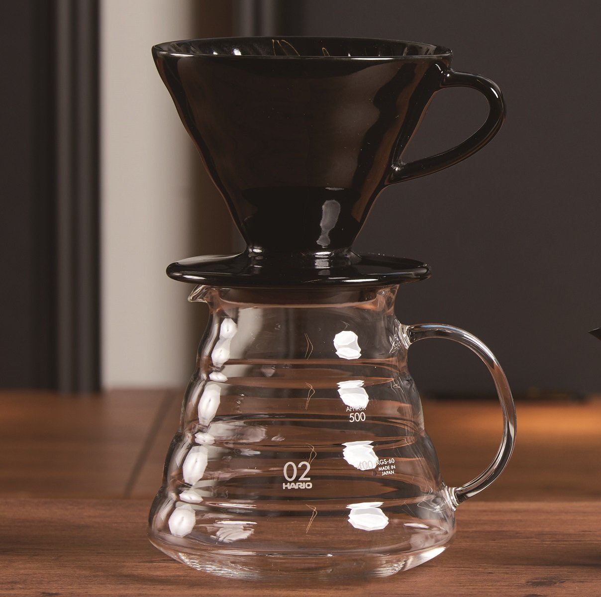Hario V60 KDC-02-B 400ML Black Coffee Dripper