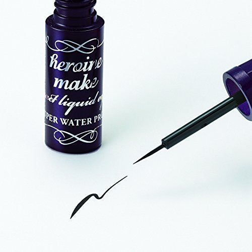 Kissme Heroine Make Jet Black Super Waterproof Liquid Eyeliner 2.5G - Heroine Make