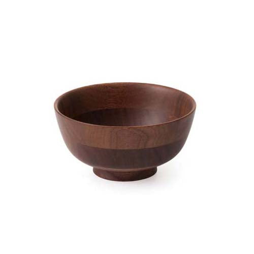 Hikiyose Wooden Soup Bowl Walnut