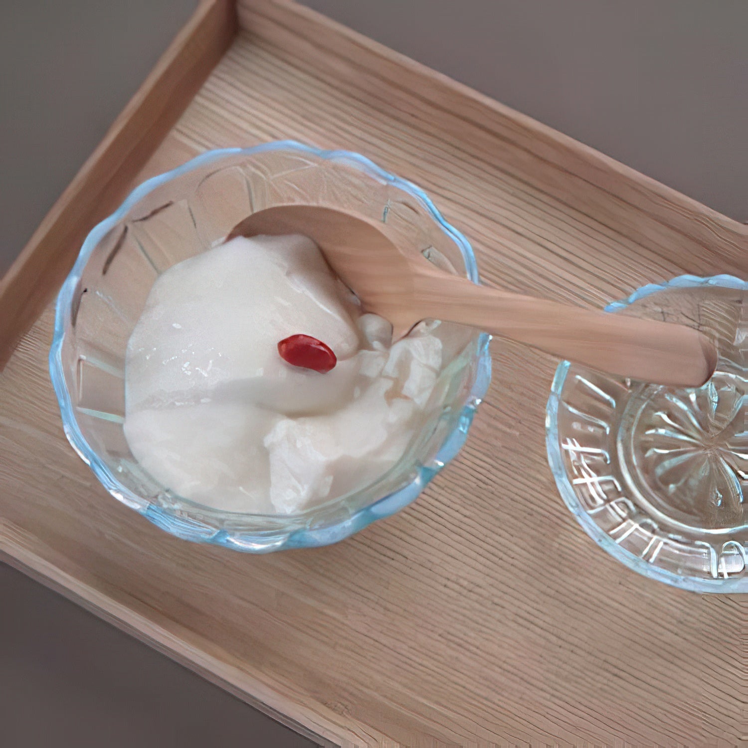 Hirota Glass Japan Yukinohana Blue Small Bowl Soda-Lime Glass