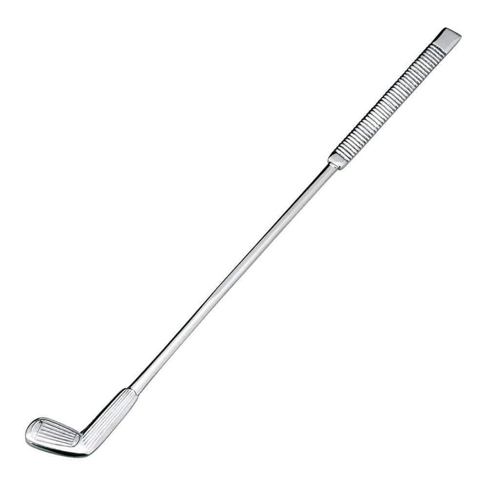 Ichibishi 18/8 Stainless Steel Golf-Club Shaped Drink Stirrer Silver (Made In Japan)