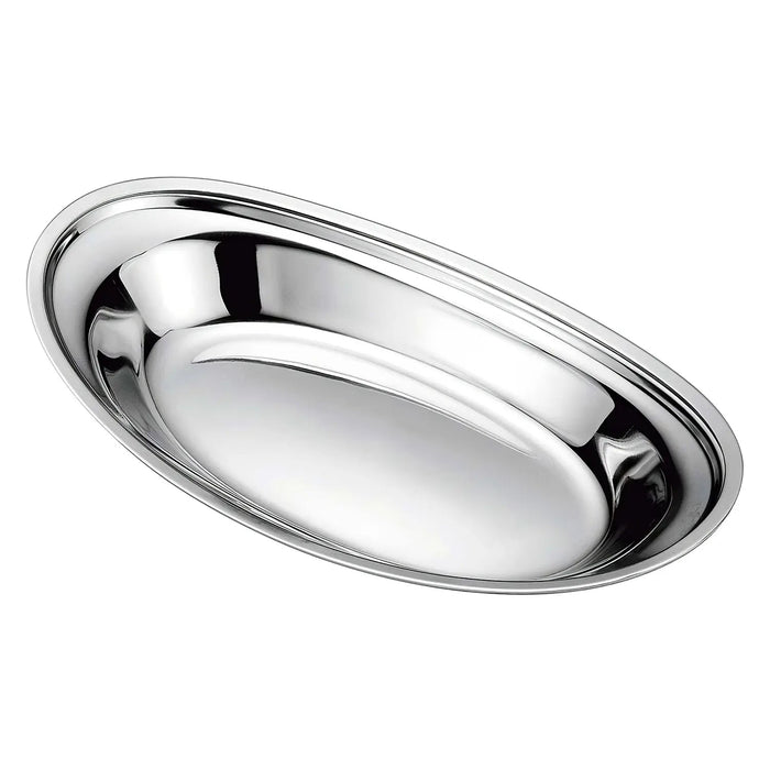 Ikeda Japan Stainless Steel Curry Plate 315X178X35Mm