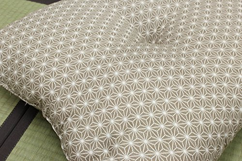 Ikehiko Zabuton Meisen Made In Japan Set Of 2 55X59Cm 3565620 Nishiki Beige