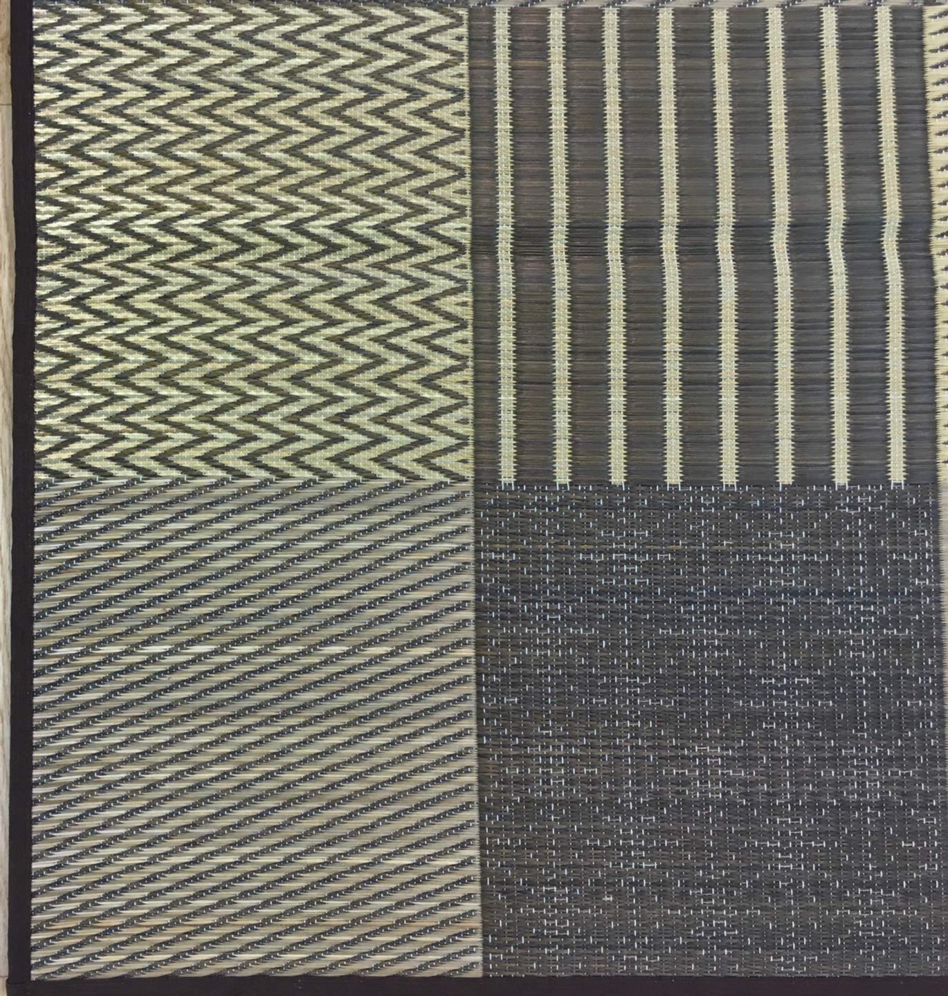 Ikehiko Corporation Rush Rug Carpet Japan Sashiko 191X300Cm Brown #1706940