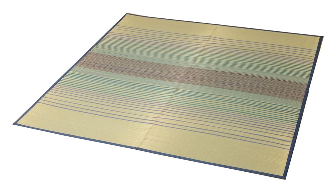 Ikehiko Corporation Igusa Rug Carpet Blue 2 Tatami Square From Japan | 120Cm X 120Cm