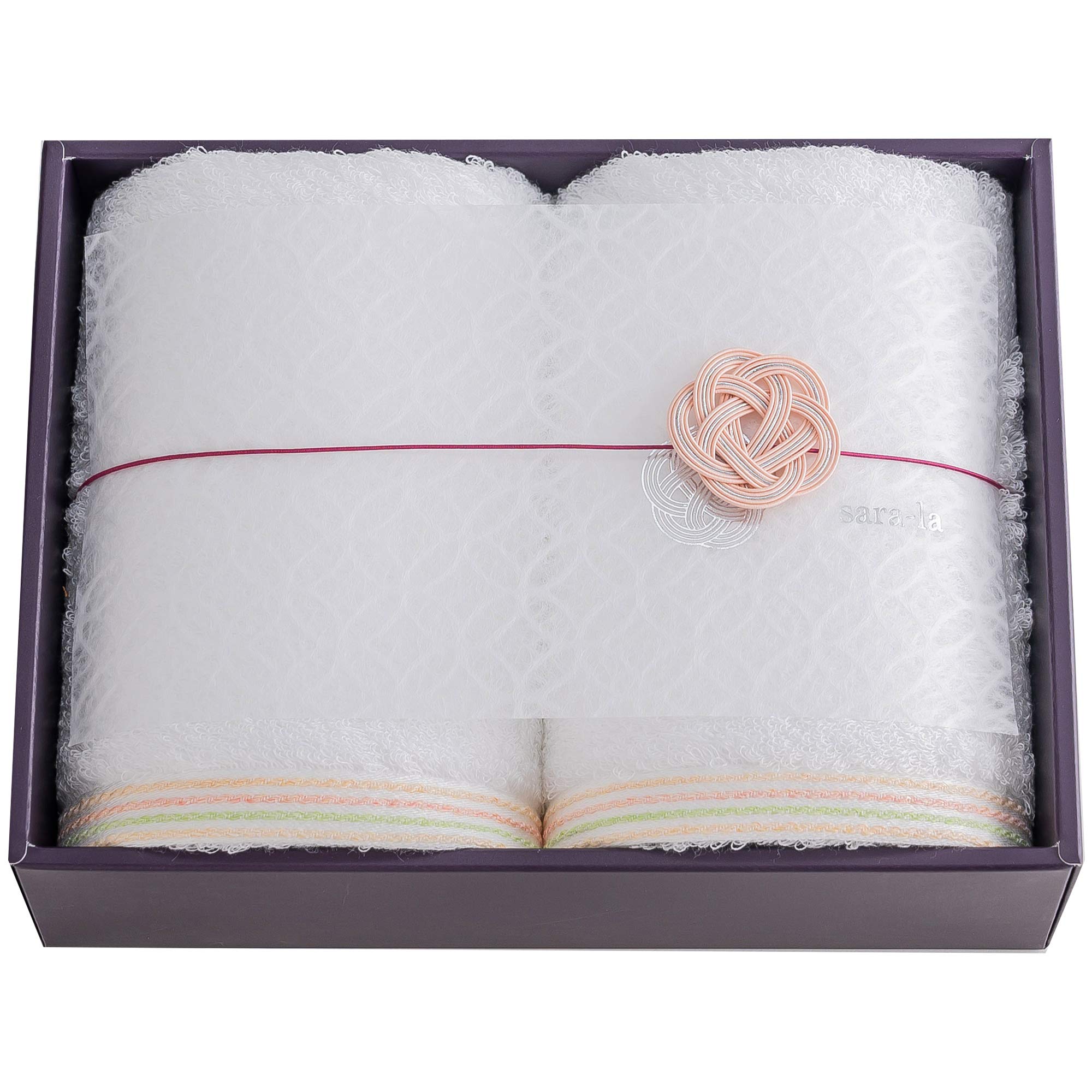 Imabari Towel Gift En-En- Face Towel 2 White From Japan - It Will Be There