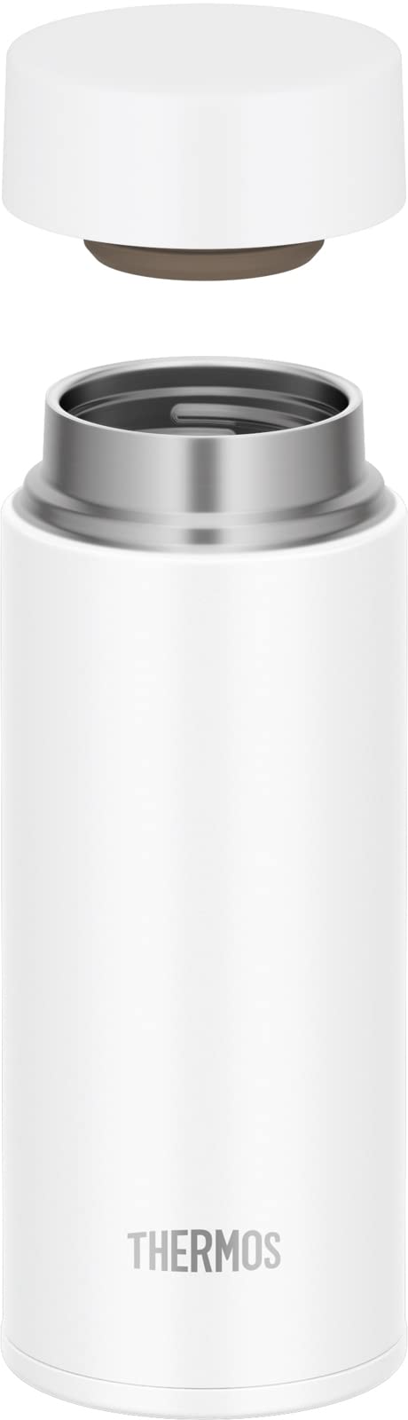 Thermos White 350ml Water Bottle with Vacuum Insulation Cold Storage - Dishwasher Safe Joq-350 Wh