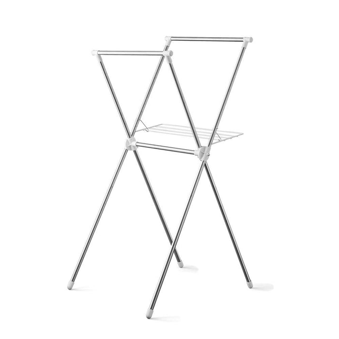 Iris Ohyama Compact Laundry Dryer With Towel Hanger For 2 People - 70X78X130Cm Stainless Steel H-70Xn (Made In Japan)