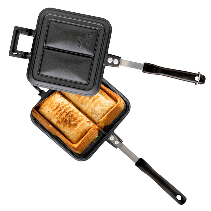 Iris Ohyama Hot Sand Maker Gas Fire Only Double Inner Press Easy To Clean Japan Black 15.9X39X4.4Cm Ghs-D