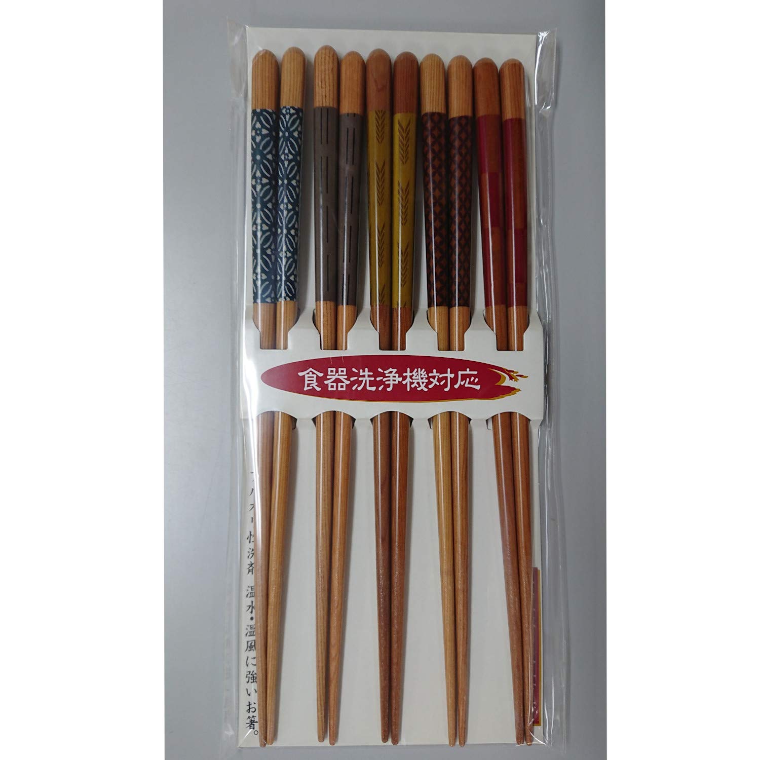 Ishida Bugaku Chopsticks Set Of 5 23Cm Natural Wood Japan Dishwasher Safe