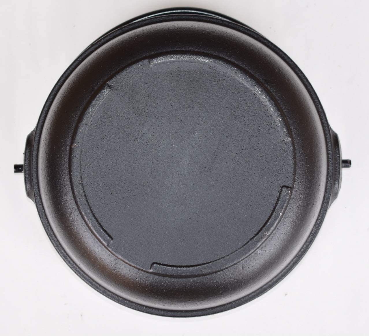 Ishigaki Industry Iron Casting Irori Pot Black 24Cm With Wooden Lid Gas Fire Ih Compatible Made In Japan 3985