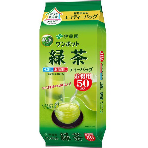 Ito En One-Pot Eco Tea Bag 3g x 50 Bags - Japanese Organic Tea - Tea Bag From Japan