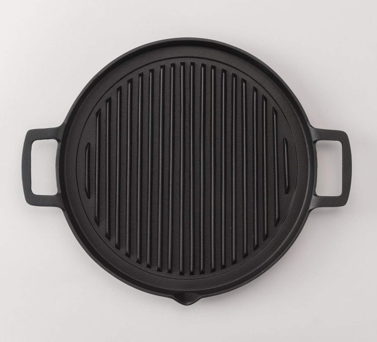 Iwachu Grill Pan Round 25Cm Japanese Nambu Ironware | Ih Compatible | Black Baked