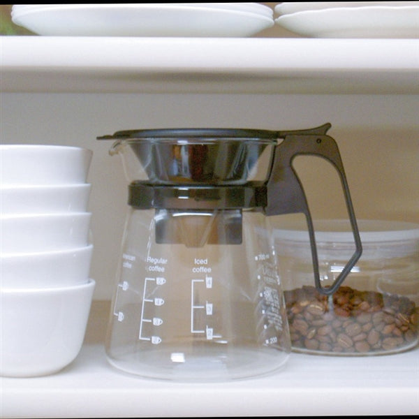 Iwaki Heat Resistant Glass Coffee Pot With Dripper