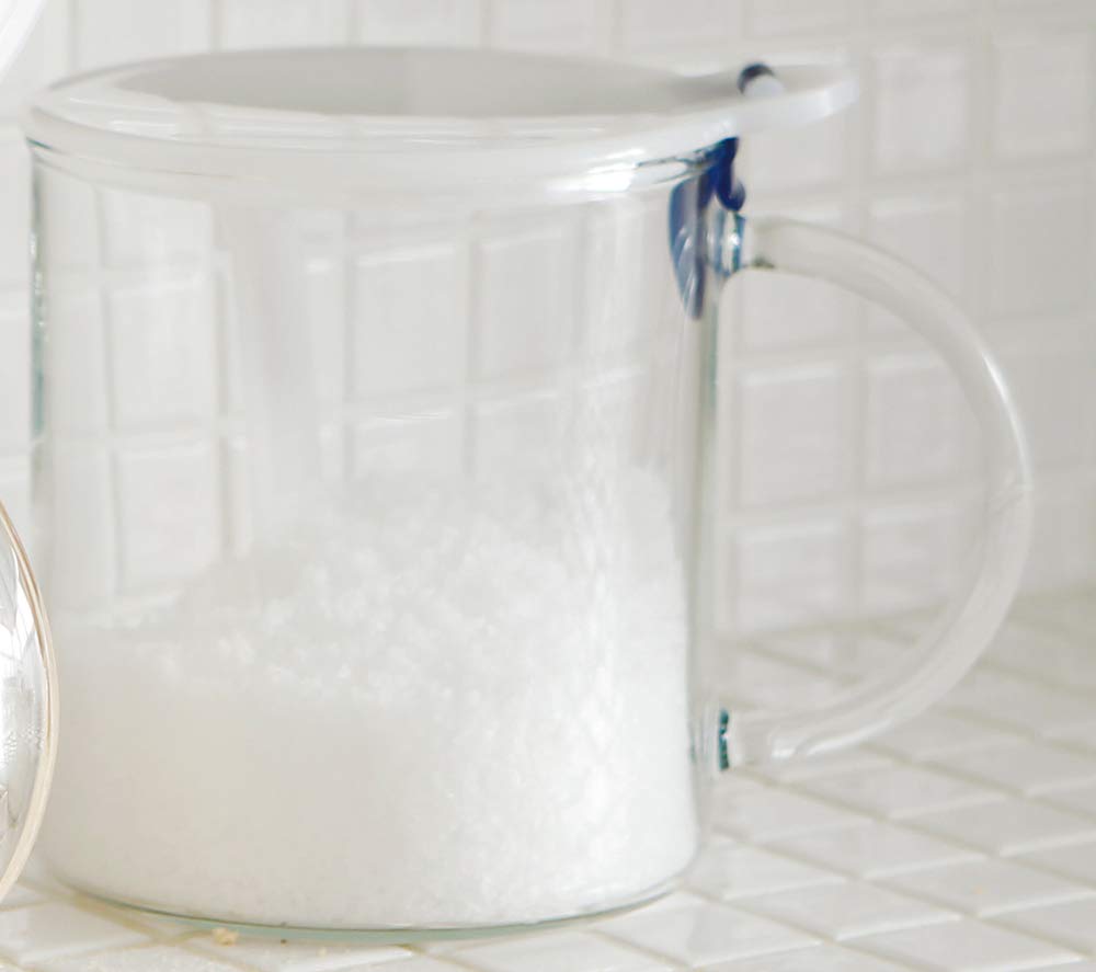 Iwaki Japan Heat-Resistant Glass Salt Container 500Ml Kj500S-Bl Clear