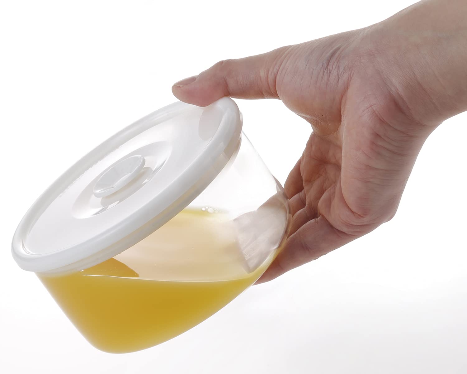 Iwaki Japan T714Mp-W Heat Resistant Glass Airtight Container 1.4L White Airtight Pack & Range