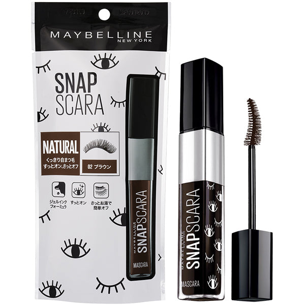 Maybelline Newyork Snap Scalar 02 Brown Mascara 11ml - Gel Ink Mascara Products