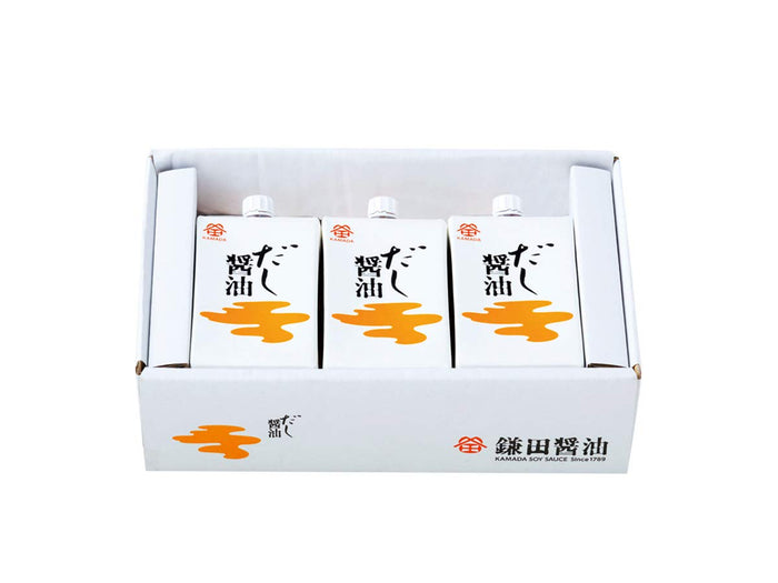 Kamada Soy Sauce Dashi 200Ml (3 Pack) - Authentic Japanese Soy Sauce