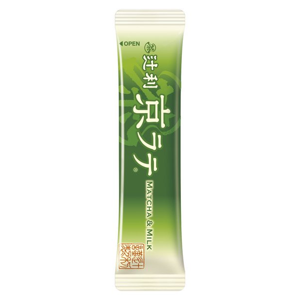 Kataoka Bussan Tsujiri Kyo Latte Matcha & Milk 10 Sticks - Rich Flavor Matcha Milk Tea
