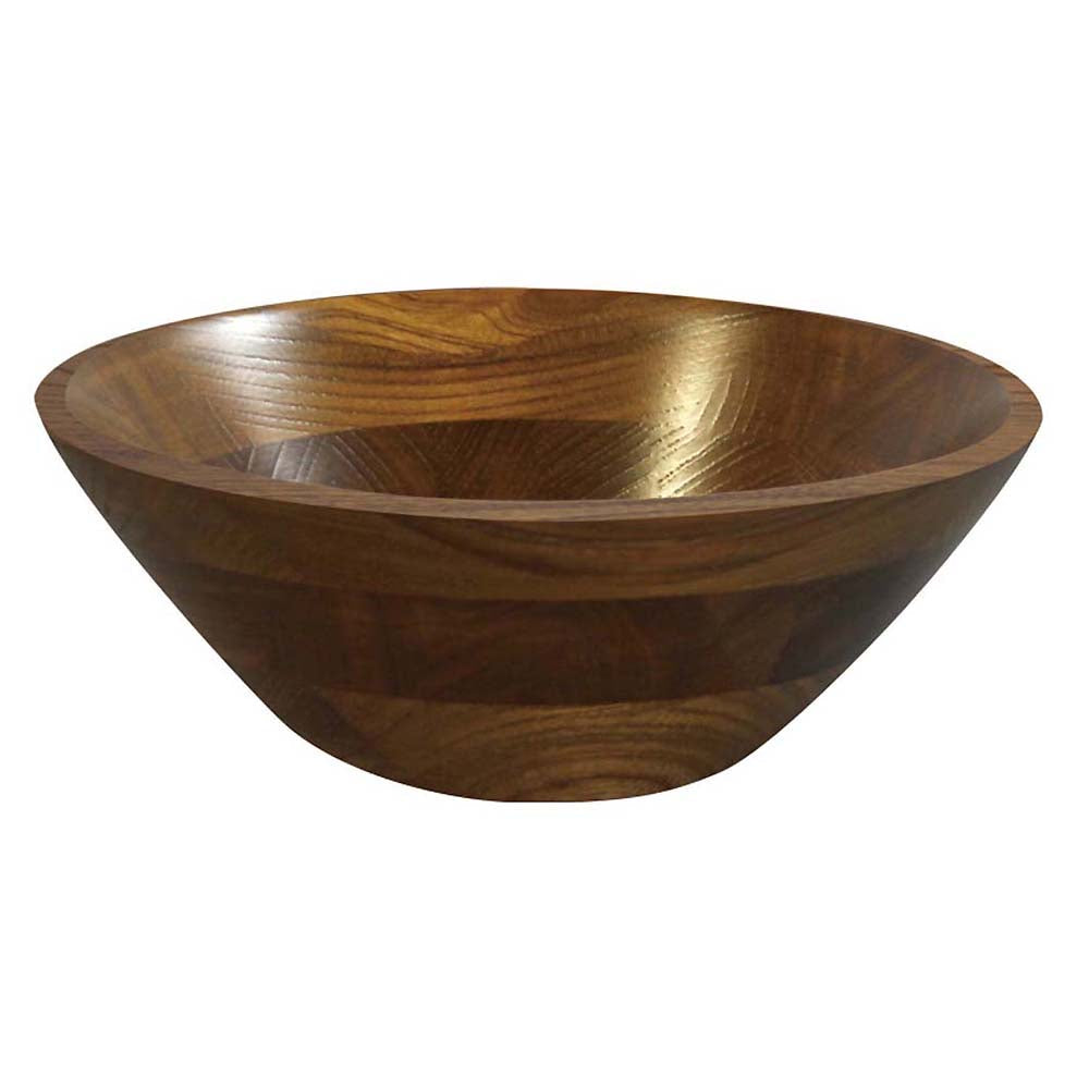 Kijihiki Zelkova Salad Bowl With Flat Edge 25.5cm