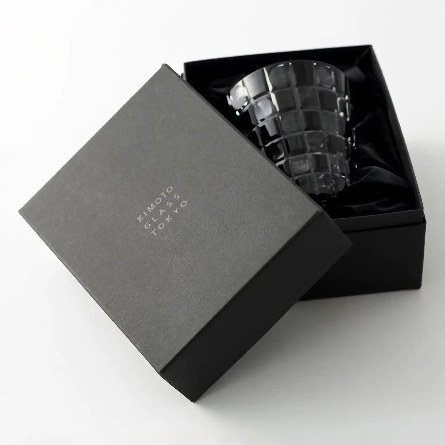 Kimoto Glassware Tokyo Kuroco Edo Kiriko Double Old Fashioned Glass Japan