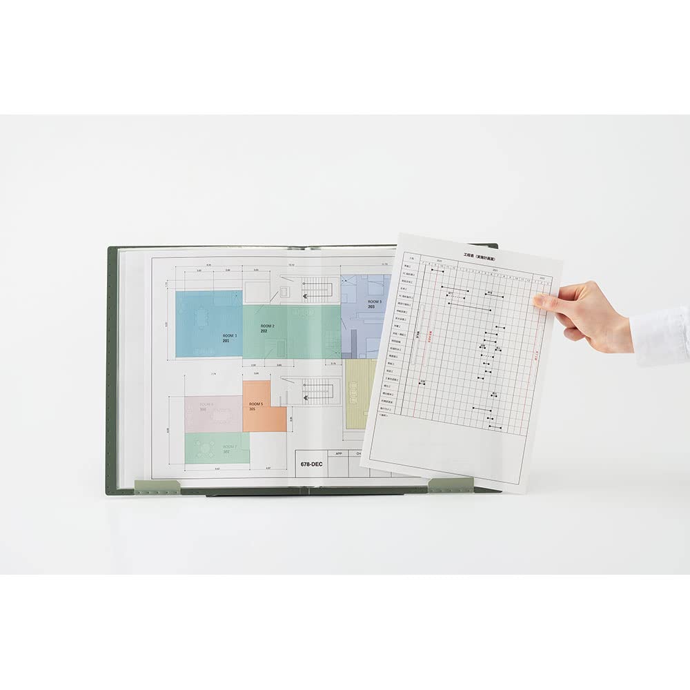 Kingjim Clear File Ziritz A4 20 Pockets Blue 8837 Japan