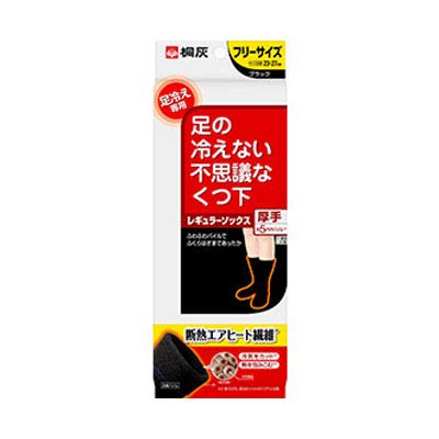 Paulownia Ash Warmer Japan Mysterious Socks Regular Thick Black