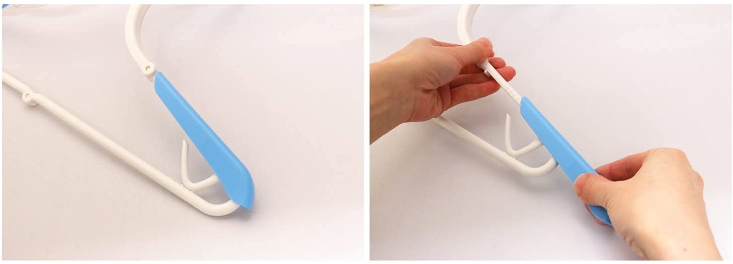 Kokubo Japan Foldable Hood Bar Set Of 3 (Blue) W/ Clip Easy To Dry Prevents Shape Loss Washable