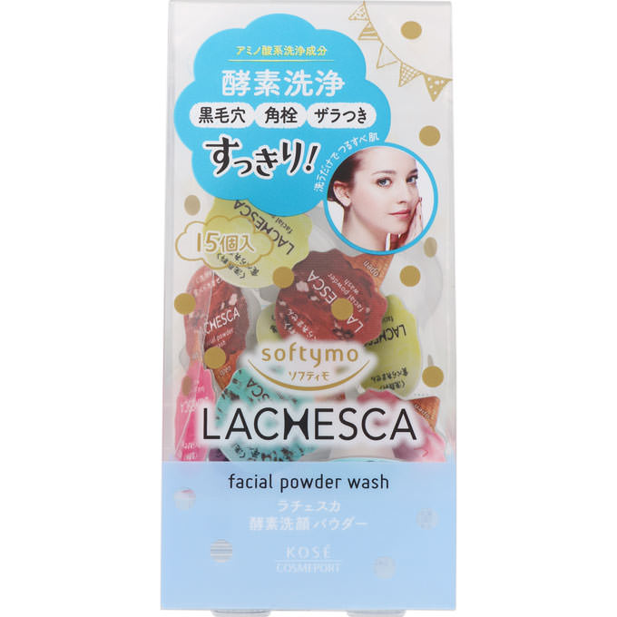 Kose Softymo Lachesca Facial Powder Wash 15 Pieces