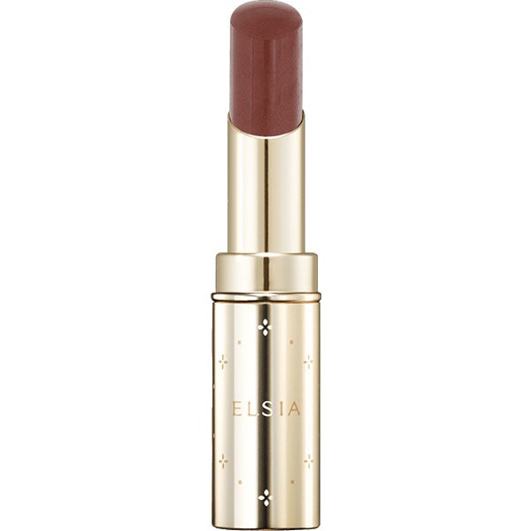 Kose Elsia Platinum Complexion Up Lasting Rouge Br340 Brown 5g - Moisturizing Serum Lipsticks