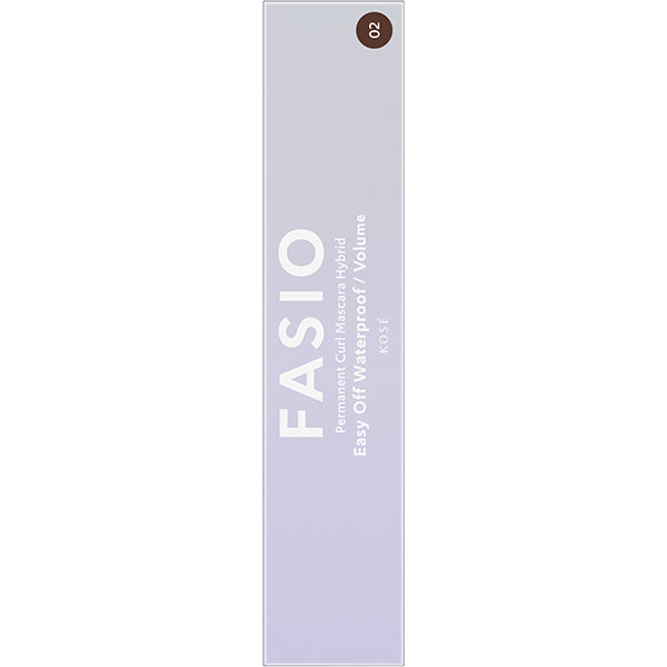 Kose Fasio Permanent Curl Mascara Hybrid Volume 02 Brown - Japanese Mascara