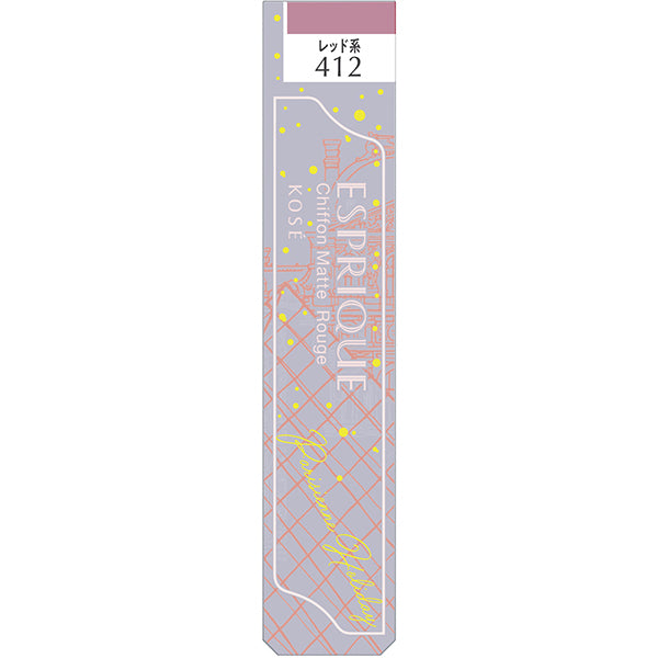 Kose Limited Esplique Chiffon Matte Rouge Parisienne Holiday Rd412 Romantic Vacation 6g - Lipsticks