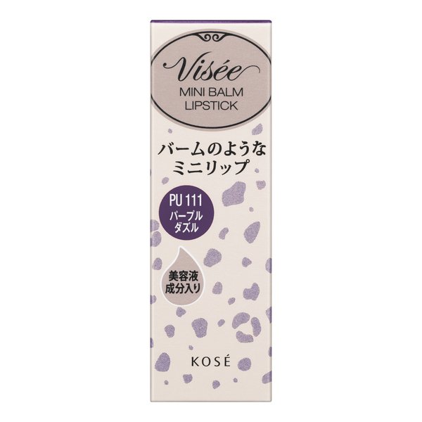 Kose Visee Riche Mini Balm Pu111 Purple Dazzle 2.1g - Japanese Sheer Lipstick Brands