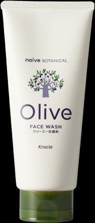 Kracie Naive Botanical Olive Creamy Face Wash 130g