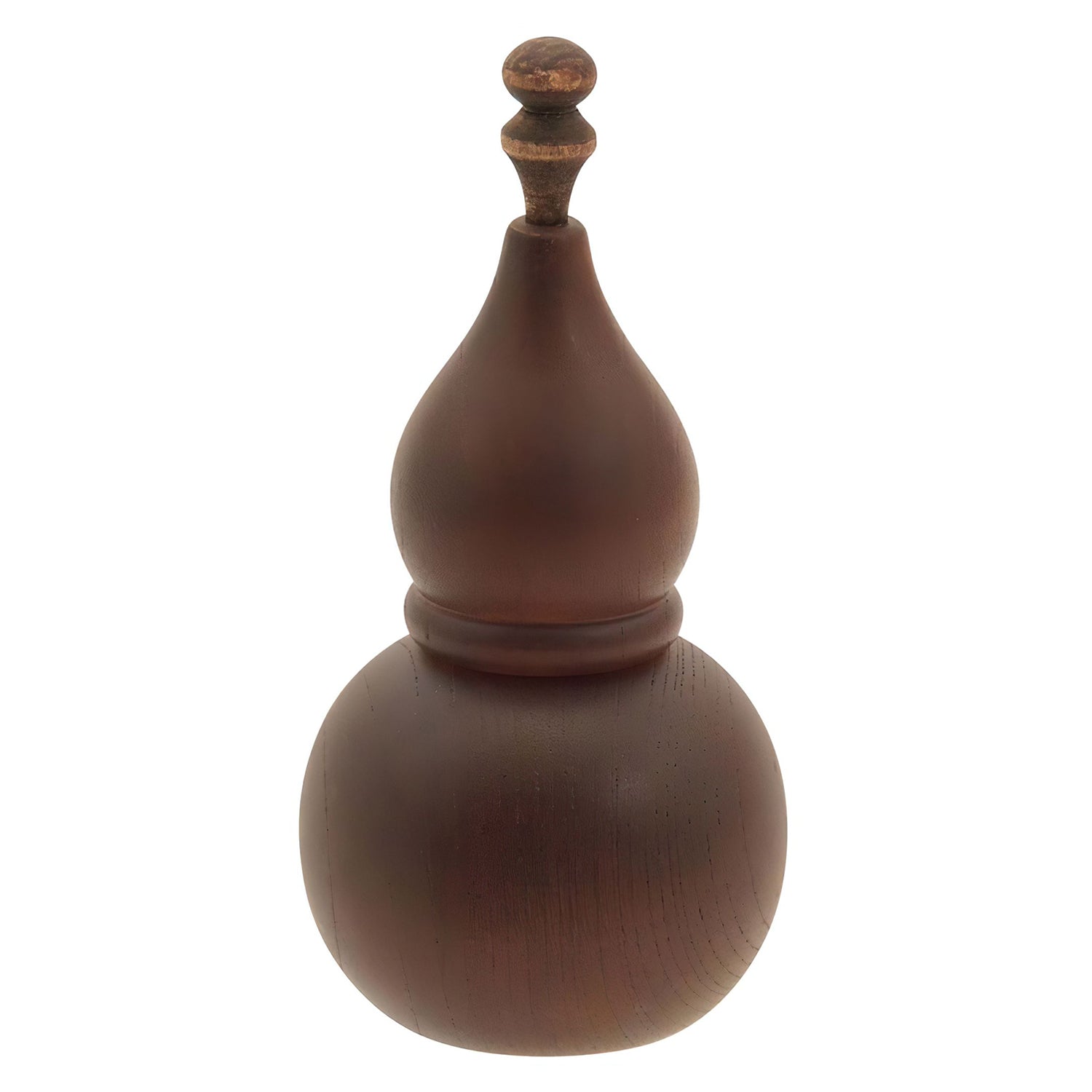 La Luz Wooden Gourd Shaped Shichimi Cruet Large - Brown
