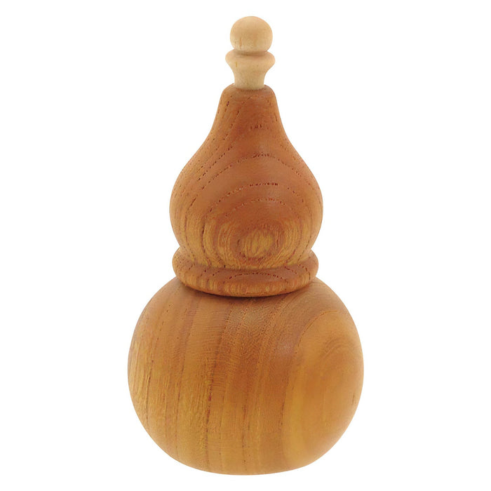 La Luz Wooden Gourd Shaped Shichimi Cruet Small - Natural