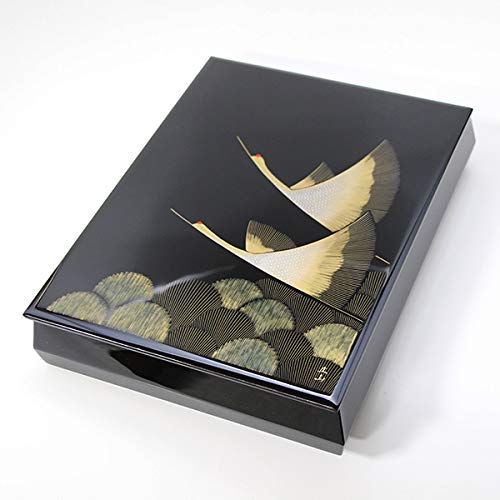 Kobayashi Lacquerware Flying Chinkin Tomita Tateyama Wooden Letterbox Japan | Wedding Gift Housewarming Respect For The Aged Day